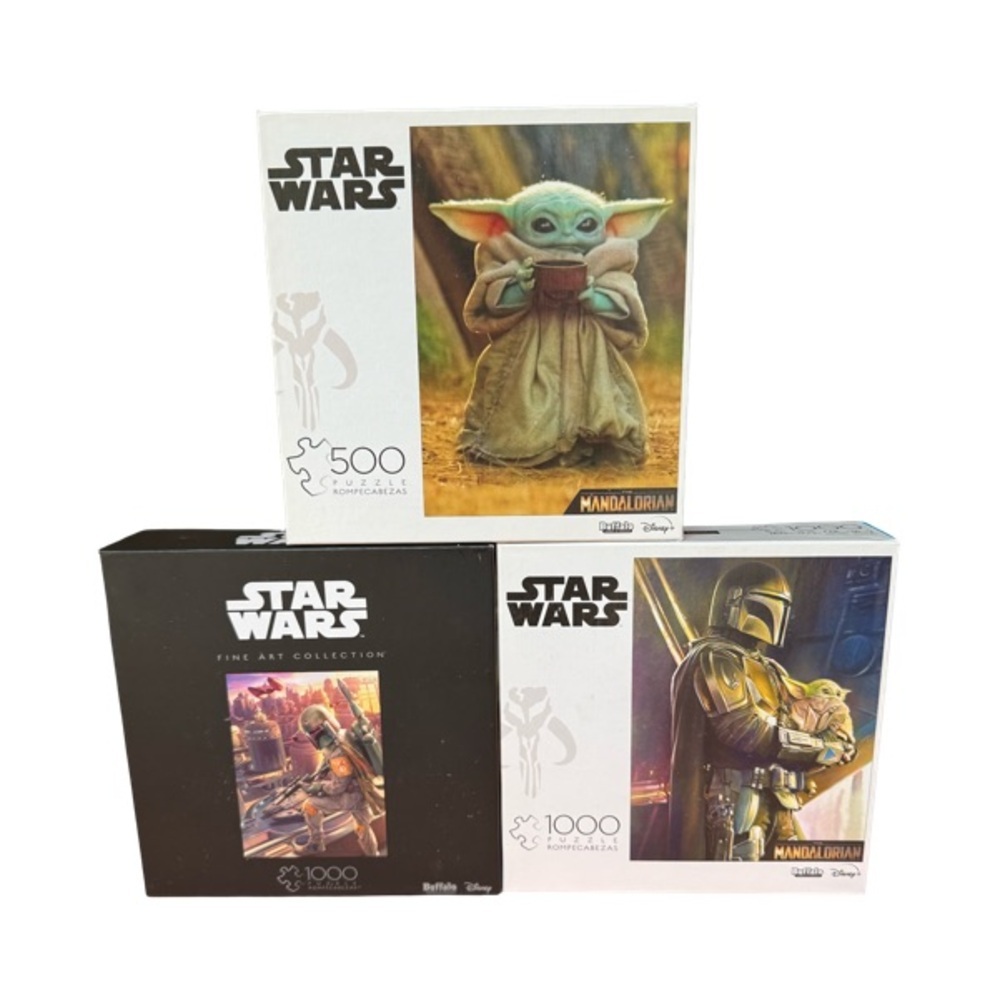 NIB Star Wars Mandalorian Puzzle Set of 3